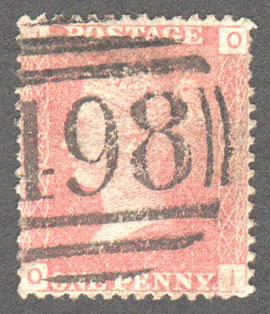 Great Britain Scott 33 Used Plate 83 - OI - Click Image to Close